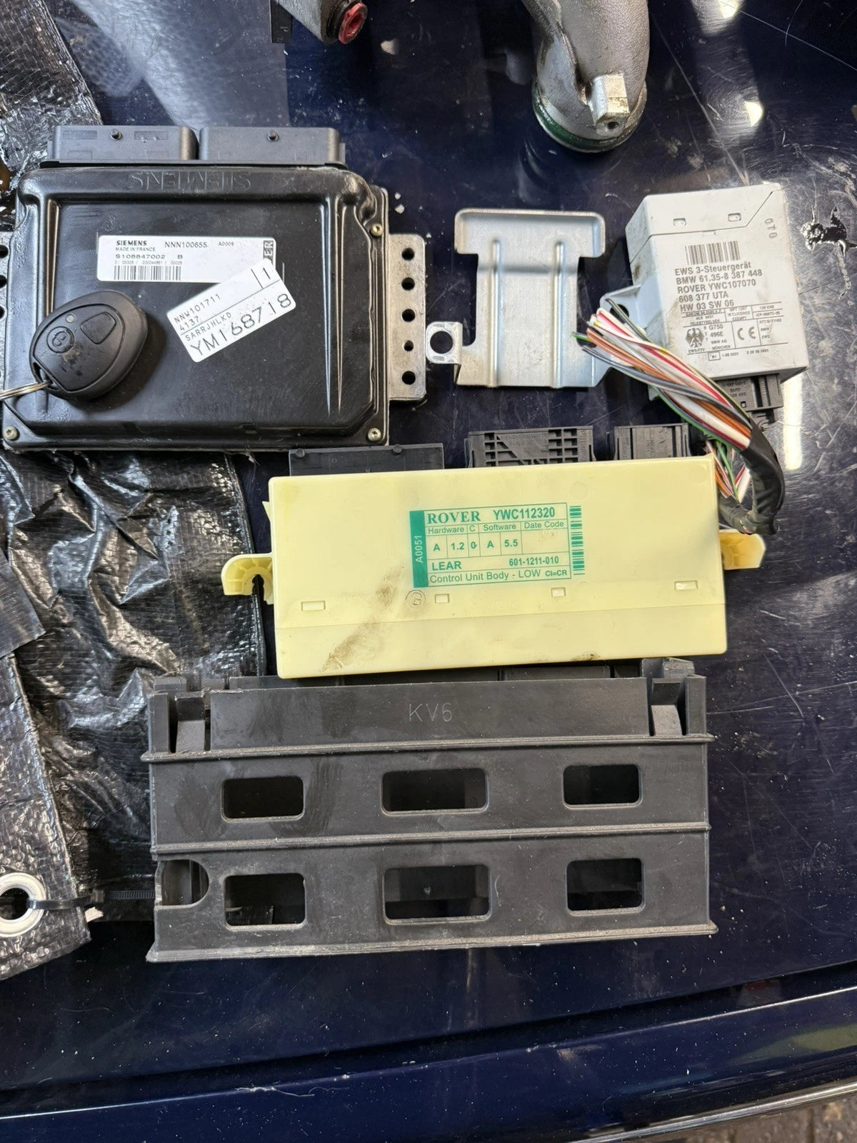 Rover 75 & MG ZT FREELANDER 2.0 V6 ECU KIT CBU 1 KEY FOB. (NNN100655)