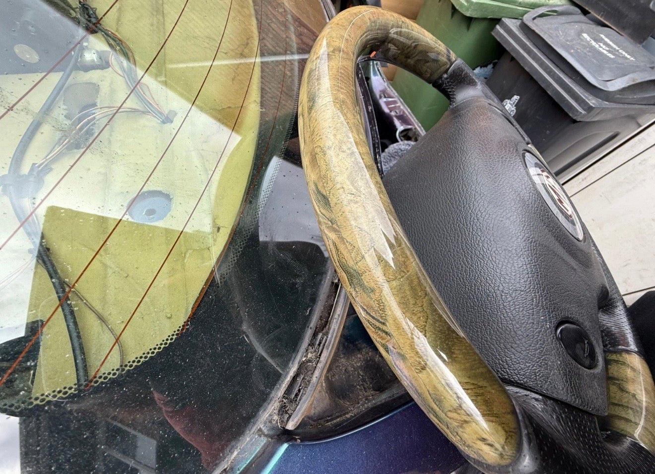 MG ZT Wood Steering Wheel, Rover 75