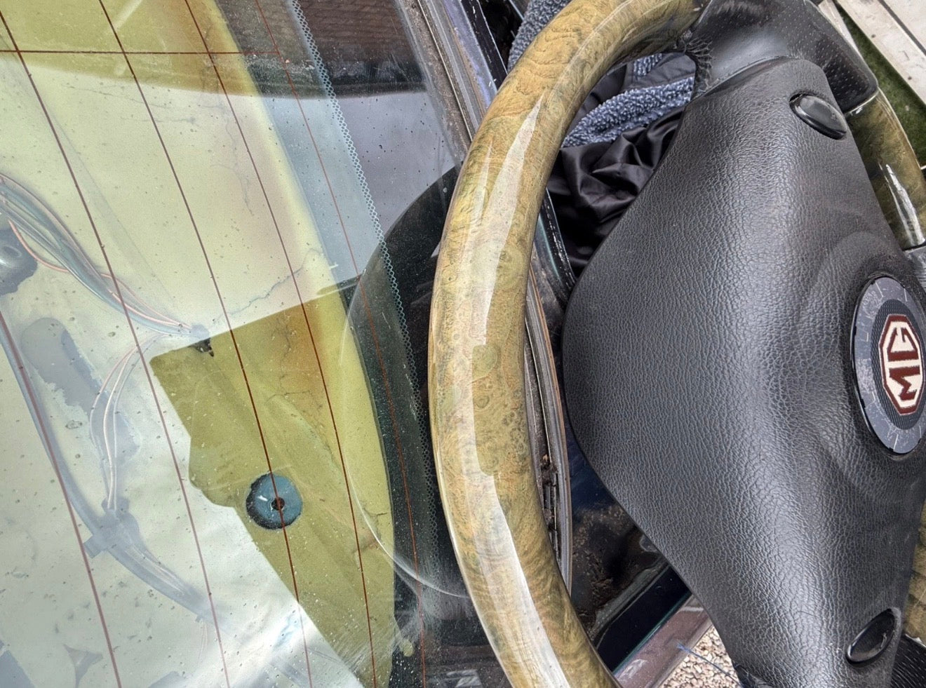 MG ZT Wood Steering Wheel, Rover 75