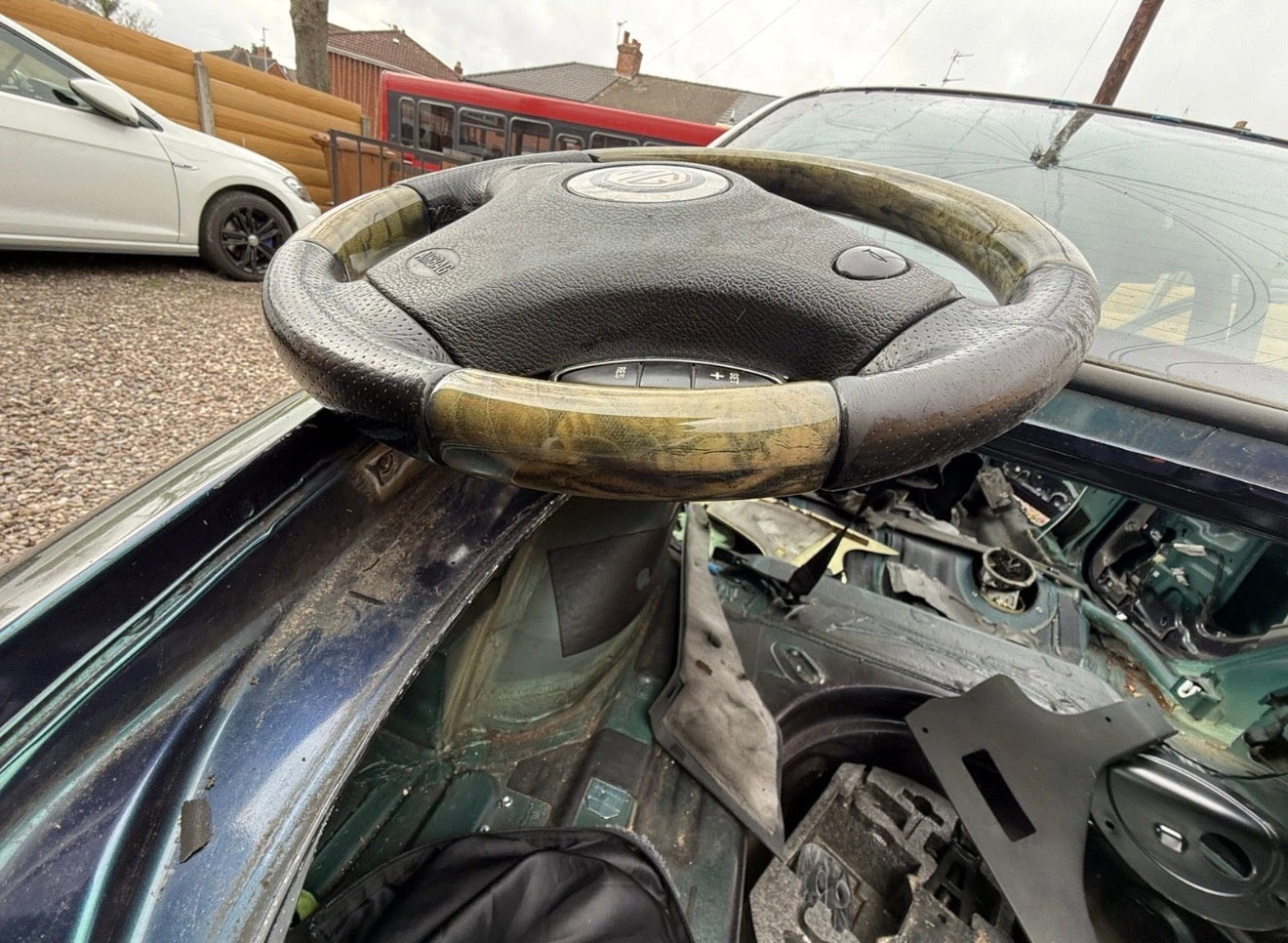 MG ZT Wood Steering Wheel, Rover 75