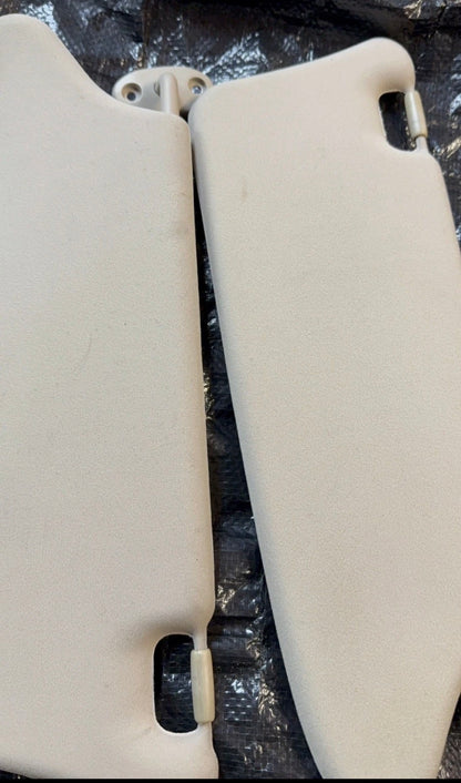 ROVER 75 MG ZT PAIR OF SANDSTONE BEIGE SUN VISORS NON ILLUMINATED