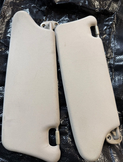 ROVER 75 MG ZT PAIR OF SANDSTONE BEIGE SUN VISORS NON ILLUMINATED