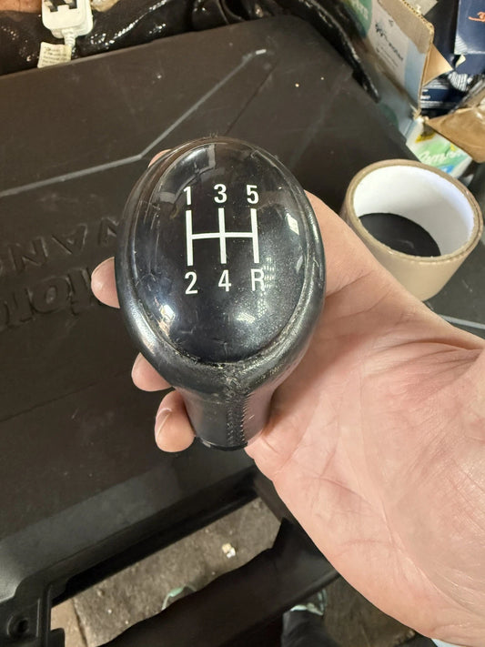 ROVER 75 MK1 PRE-FACELIFT 99-04 GENUINE MANUAL GEAR SHIFTER KNOB BLACK LEATHER