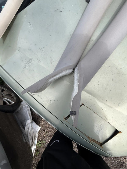 Rover 75/MG ZT Smokestone Grey Pair Front Interior A-Post Trim