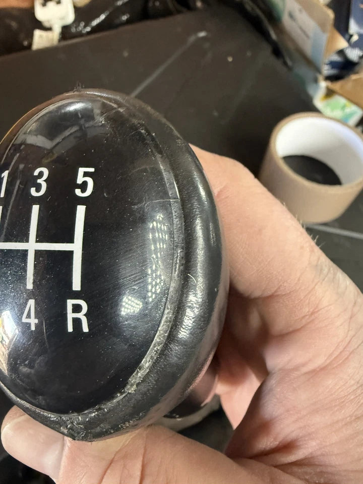ROVER 75 MK1 PRE-FACELIFT 99-04 GENUINE MANUAL GEAR SHIFTER KNOB BLACK LEATHER