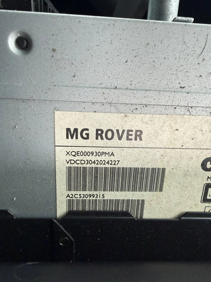 ROVER 75, 45 AUDIO SYSTEM CD PLAYER XQE000930PMA With Code