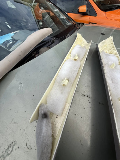 Rover 75/MG ZT Smokestone Grey Pair Front Interior A-Post Trim