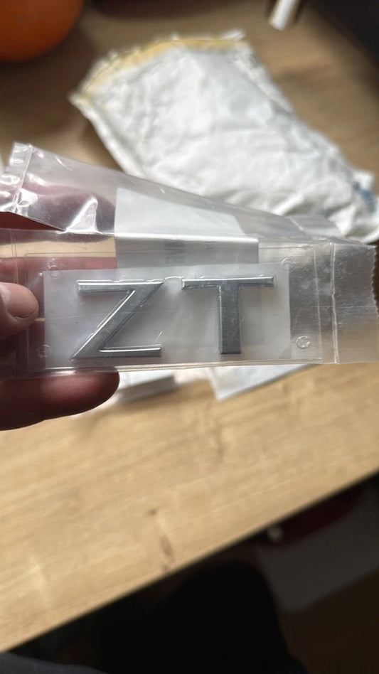 MGZT - GENUINE NEW -  'ZT' BADGE IN SATIN - DAT000150MVR
