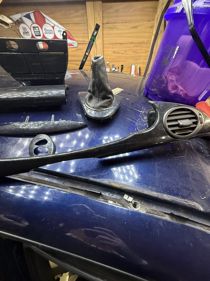 GENUINE MGZT ROVER 75 BLACK OAK DASHBOARD & TRIM FULL SET FOR MANUAL CARS (USED)