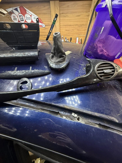 GENUINE MGZT ROVER 75 BLACK OAK DASHBOARD & TRIM FULL SET FOR MANUAL CARS (USED)