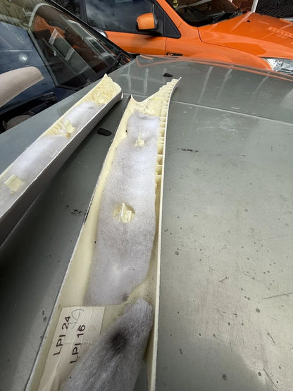 Rover 75/MG ZT Smokestone Grey Pair Front Interior A-Post Trim